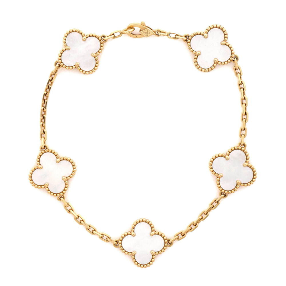 Van Cleef & Arpels Vintage Alhambra 5 Motifs Bracelet